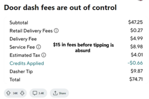 High price tag order on Doordash - How to Avoid Doordash Fees