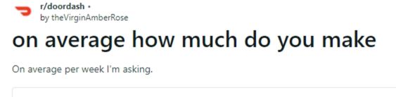 Is Doordash worth it after gas? Asking on reddit