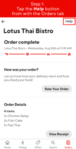 Gif for fixing Order never arrived issue on Doordash | Source: Doordash